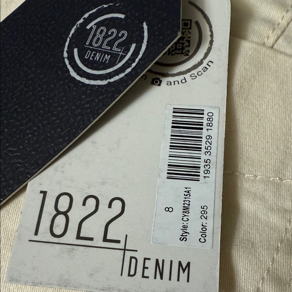 1822 Denim Cream Flared Jeans - Picture 8 of 9